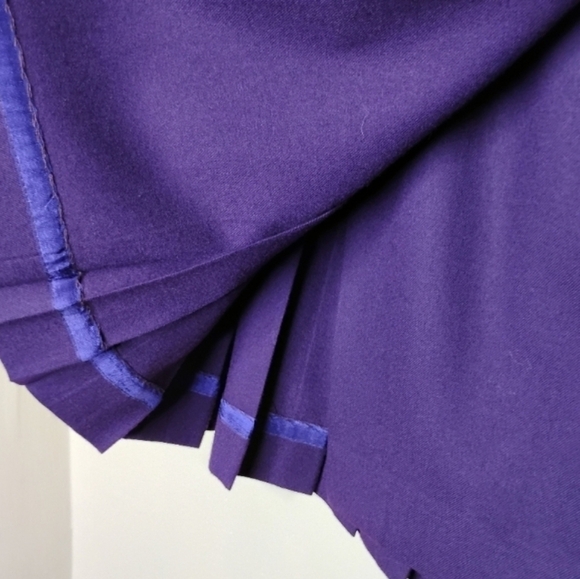 VTG Talbots Wool Wrap Skirt 6P Purple Made in USA - Picture 6 of 7